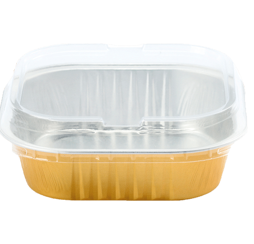 Mini-molde cuadrado de papel aluminio 220 gr REF: SW18