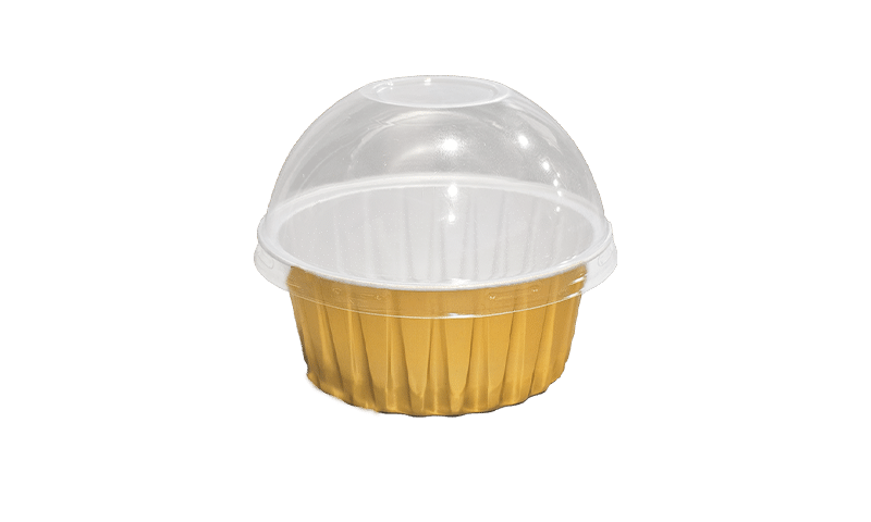 Mini-molde de papel aluminio redondo Ramequines 125 gr REF: SW35