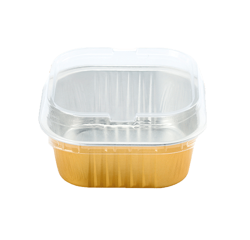 Mini-molde cuadrado de papel aluminio 100 gr REF: SW23